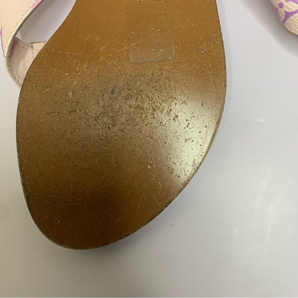 Louis Vuitton Sunny Flat Thong Sandals (Spring In The City) Size: 37 - Picture 3 of 7